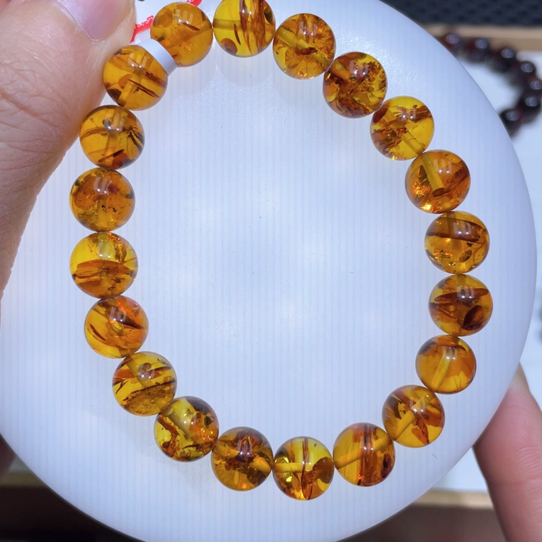 琥珀手链未镶嵌手串