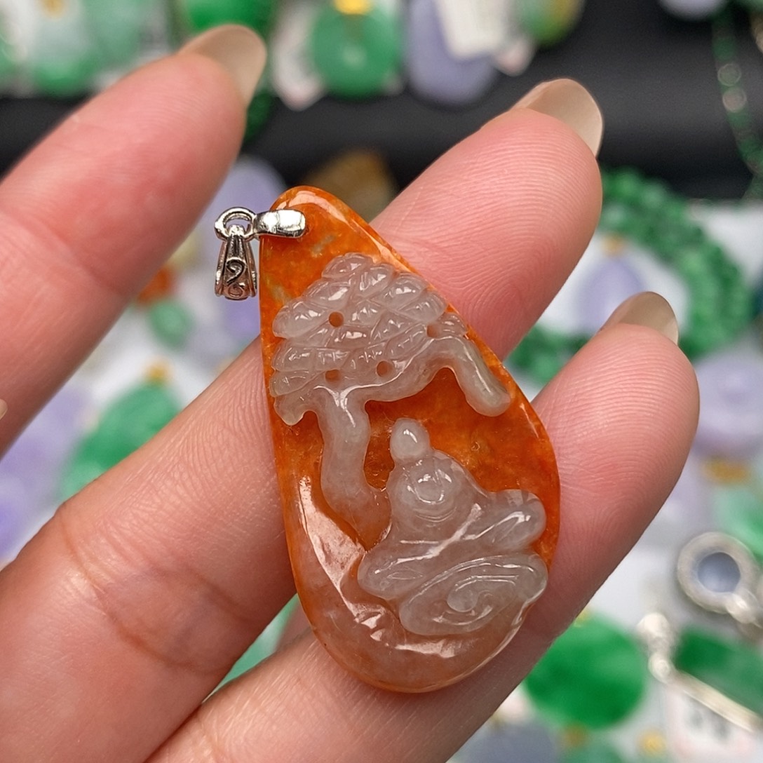 翡翠未镶嵌吊坠(不含链)