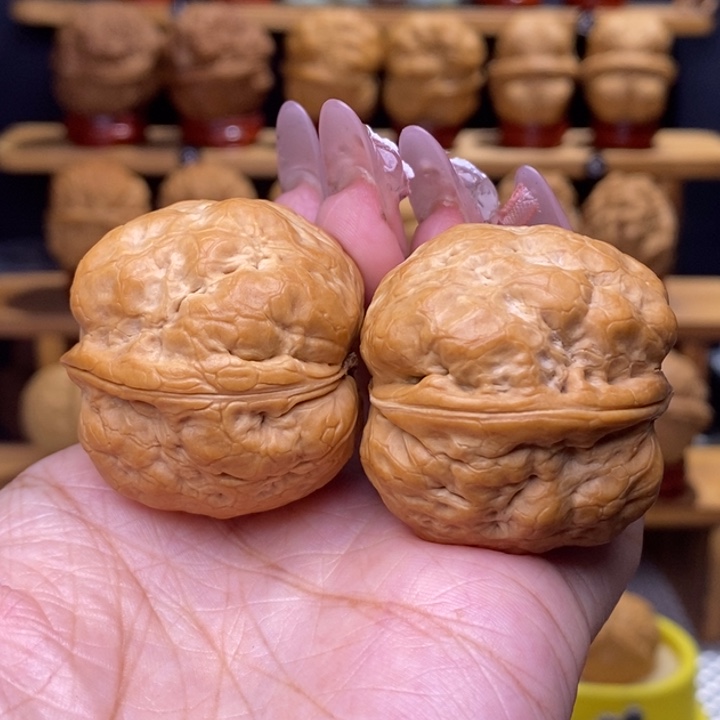 文玩核桃把件噬金蛤蟆头22号39尺