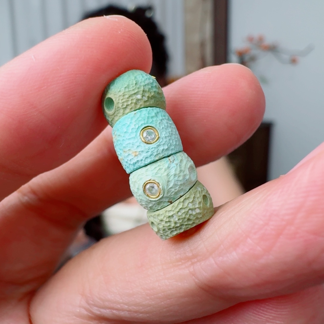 未镶嵌绿松石珠宝奇石