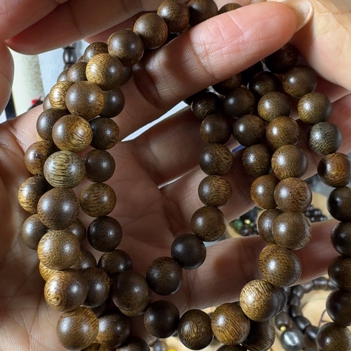 沉香手串佳*白棋沉水料