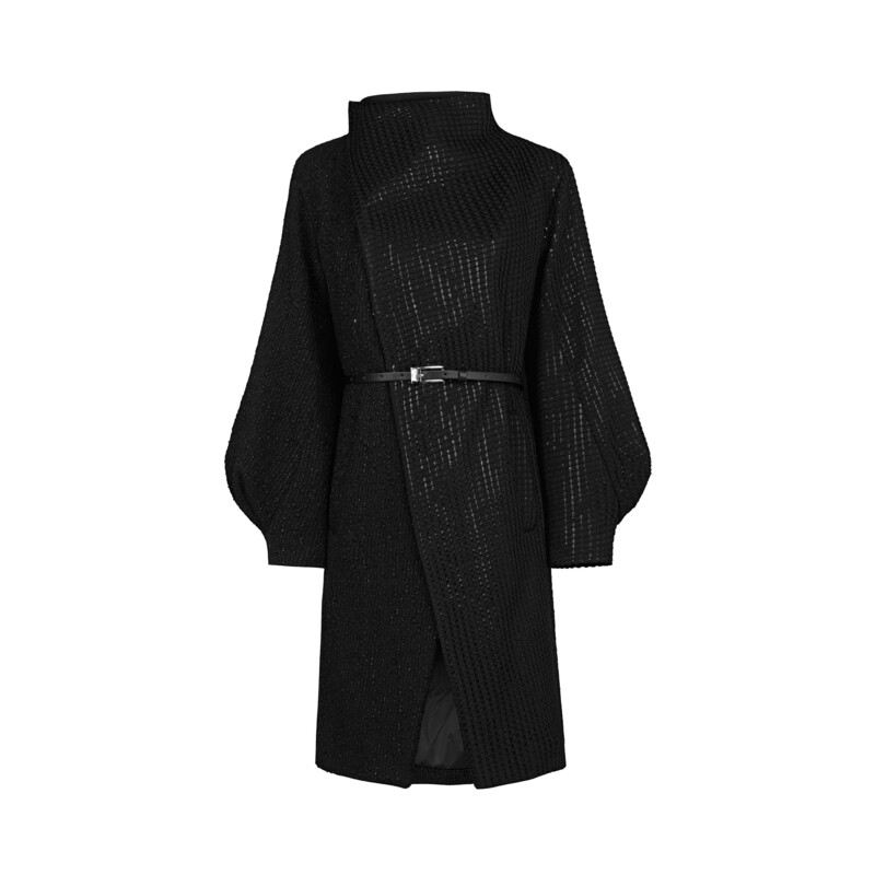 圣迪奥设计师简约气质百搭优雅时尚羽绒服外套S234Z2456