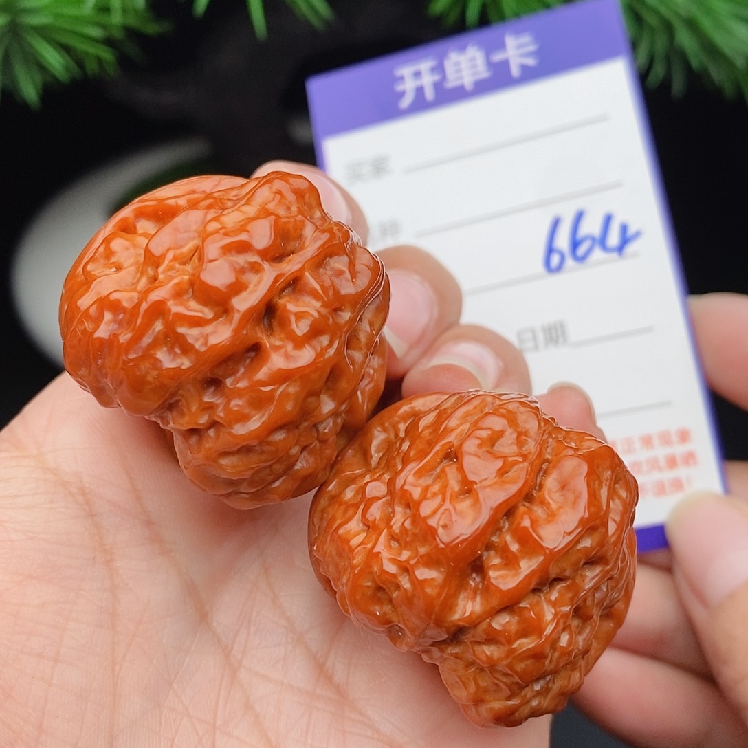 文玩核桃把件36蛤蟆头664