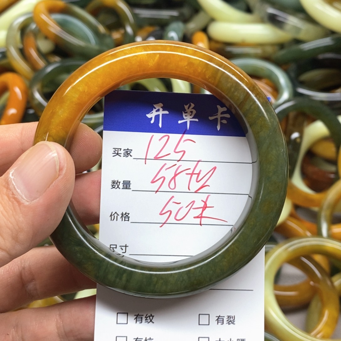 未镶嵌蛇纹石玉手镯
