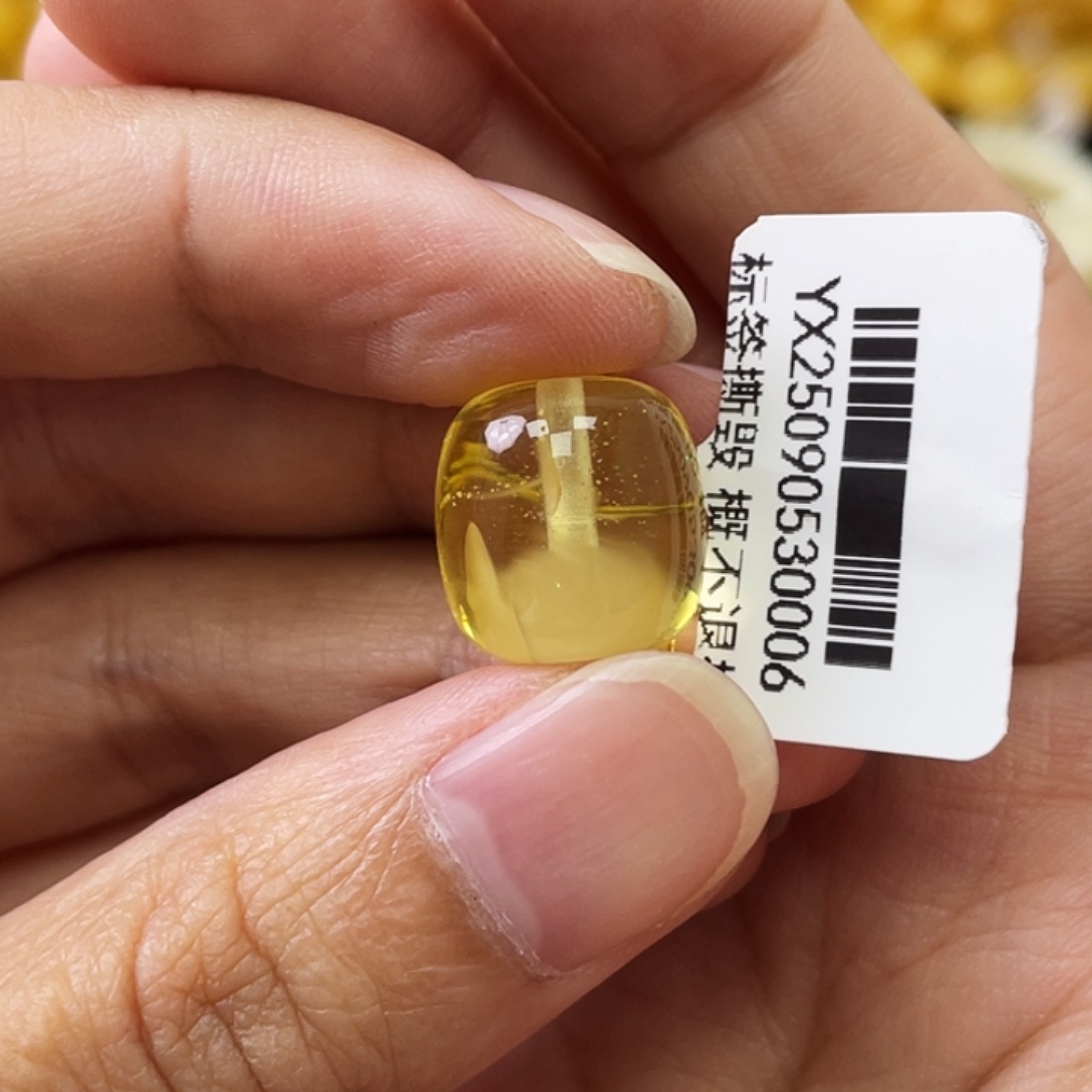 蜜蜡未镶嵌珠宝奇石12mm微瑕