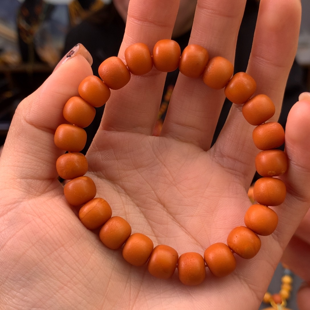 蜜蜡手串未镶嵌天然