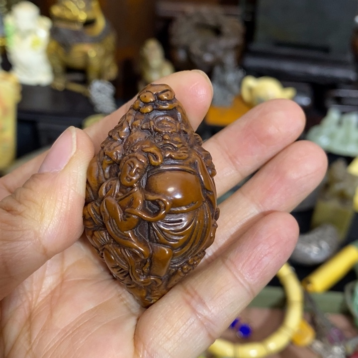 橄榄核吊坠圆*精品小件精品小件