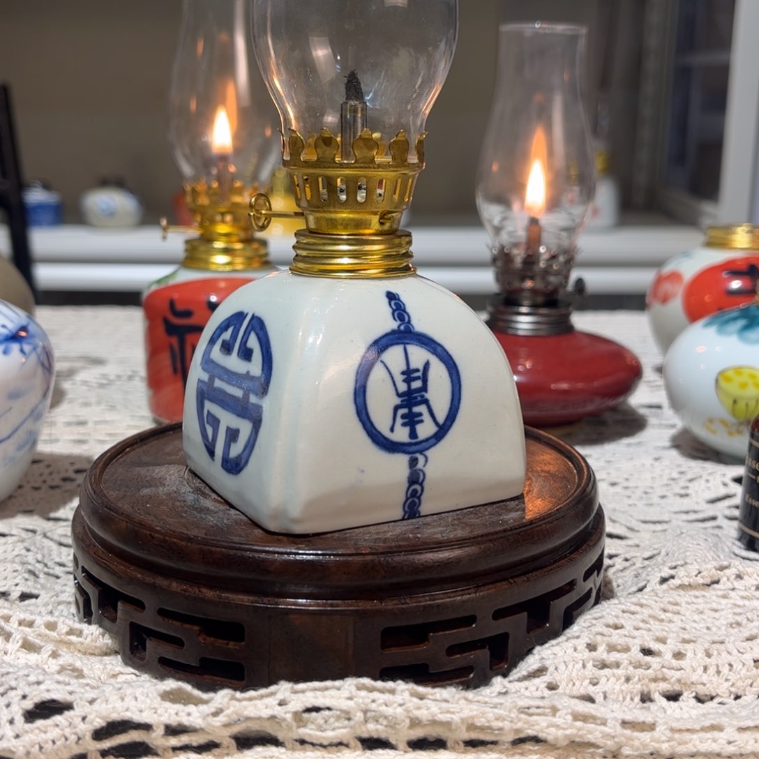 摆件景德镇陶瓷香薰灯