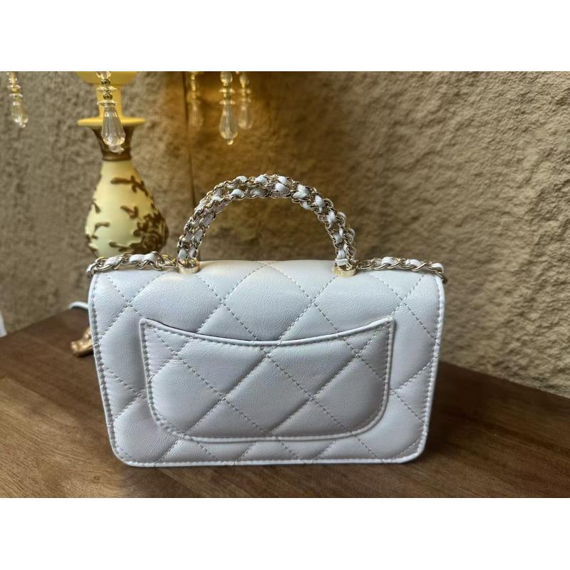 潮流真皮新款女包小手提包 10810 白色