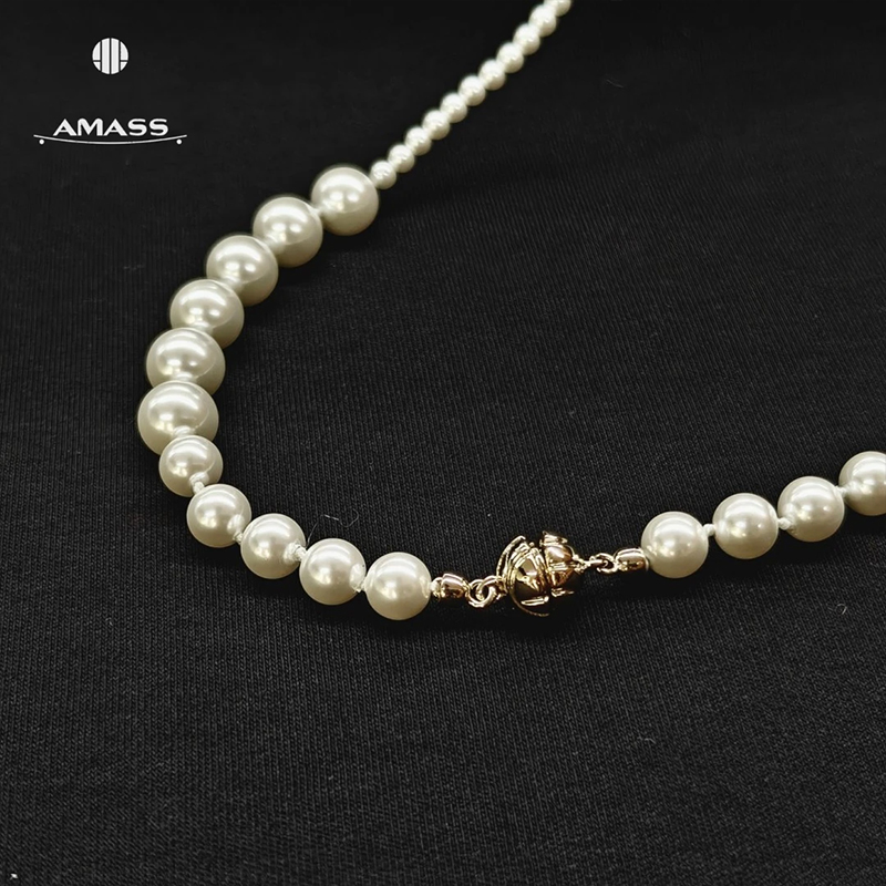 AMASS/阿玛施 铜合金项链 铜合金仿珍珠项链 法式轻奢项链590101