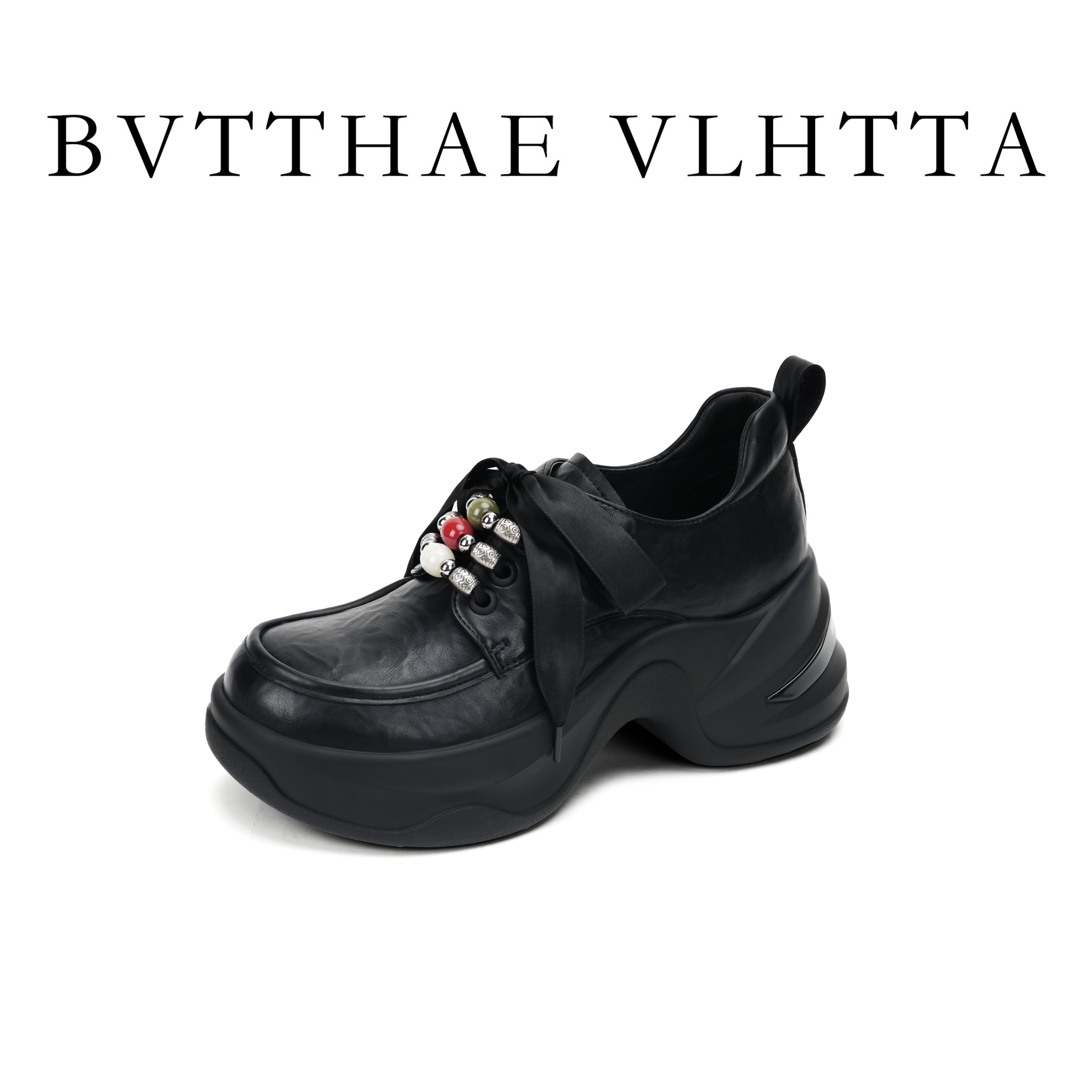 【官方正品】【5G防伪芯片】BV 女士秋季百搭复古英伦风休闲乐福鞋