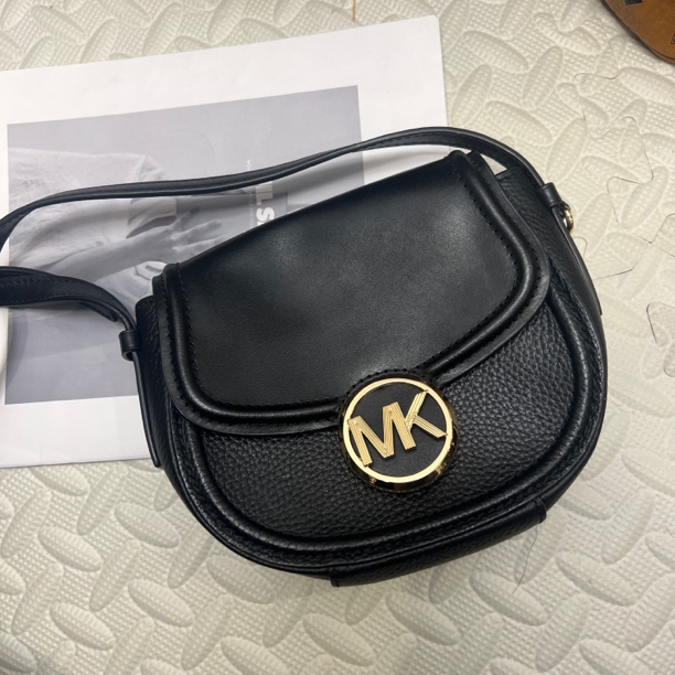 99新 MICHAEL KORS/迈克高仕 大麦中古/MK/黑色斜挎包/女士