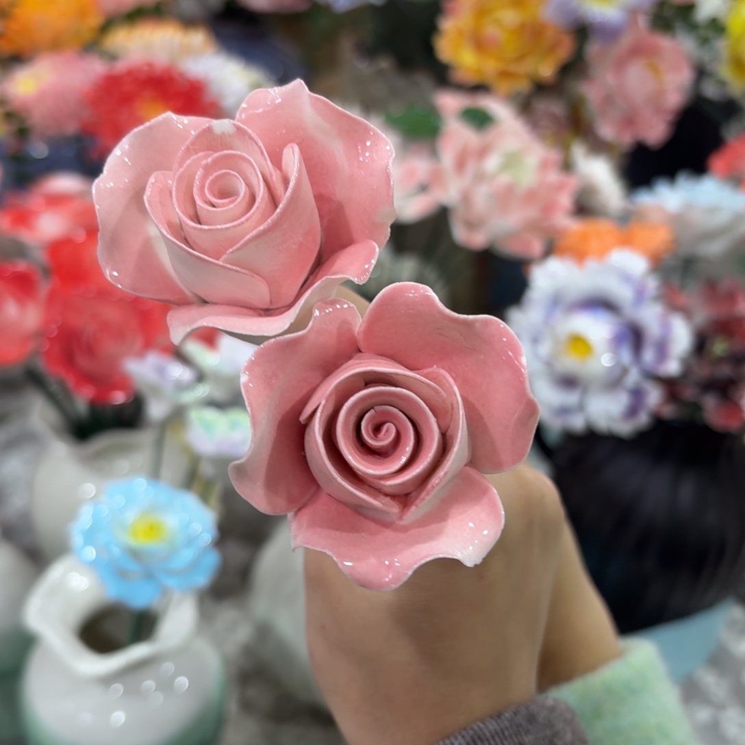 陶瓷花拍满20元发货，退款的拉黑
