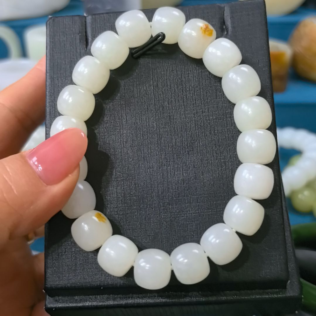 和田玉手串未镶嵌曙*