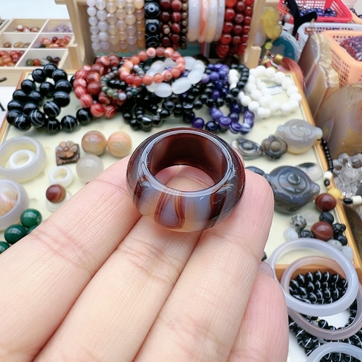 未镶嵌玛瑙/玉髓珠宝半成品