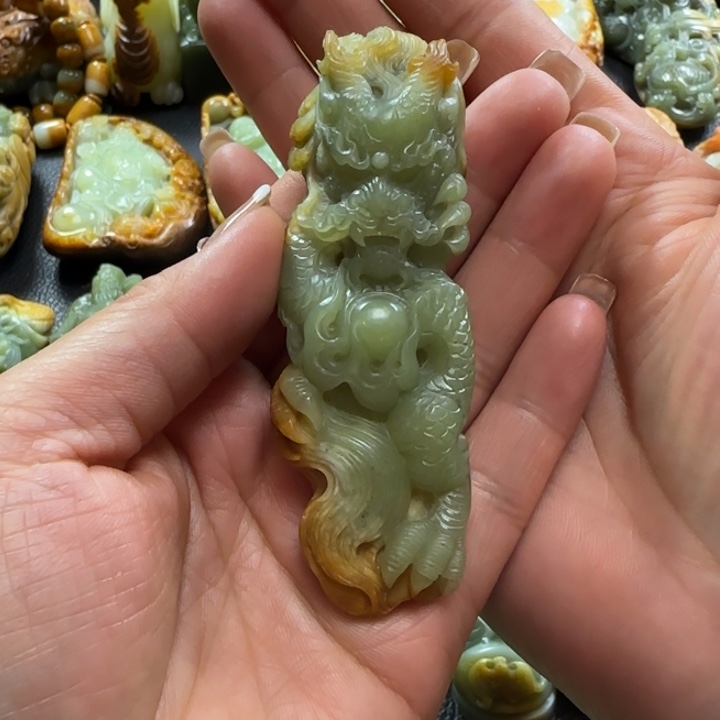 和田玉手把未镶嵌