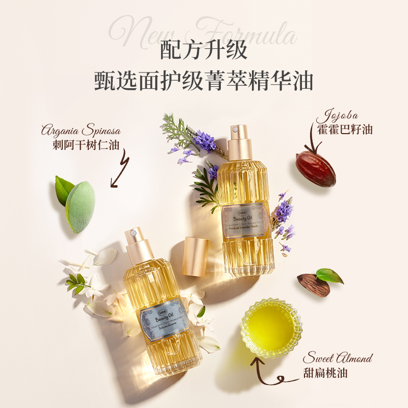 SABON菁萃精华油100ml芒果奇异果+琉璃百合沐浴油300ml-DBlc