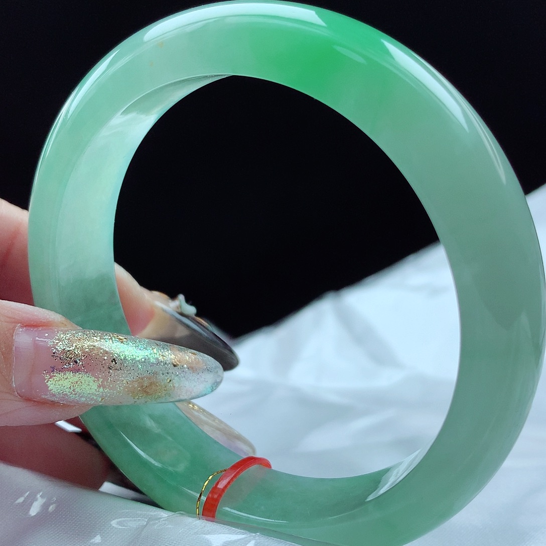 未镶嵌手镯翡翠56圈0691高货高性价比超美