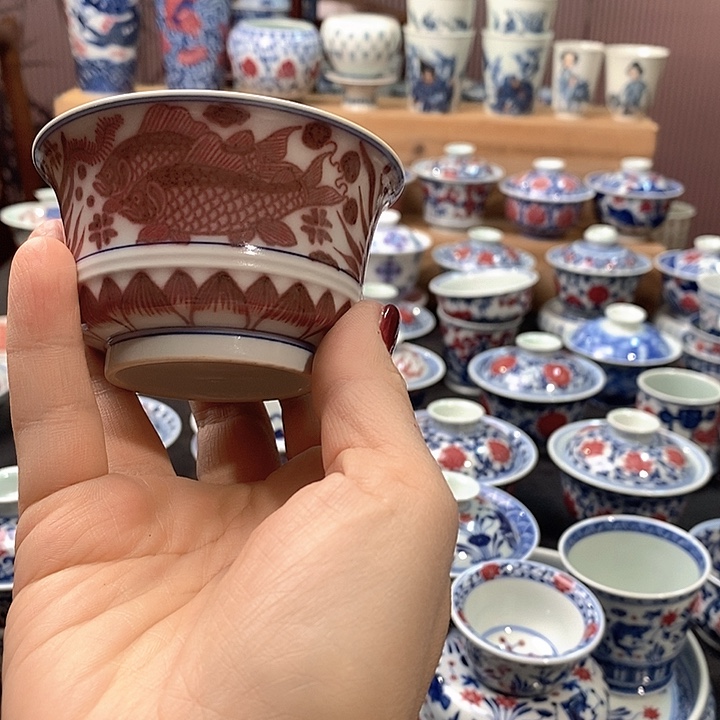 柴烧釉里红啊啊啊啊啊