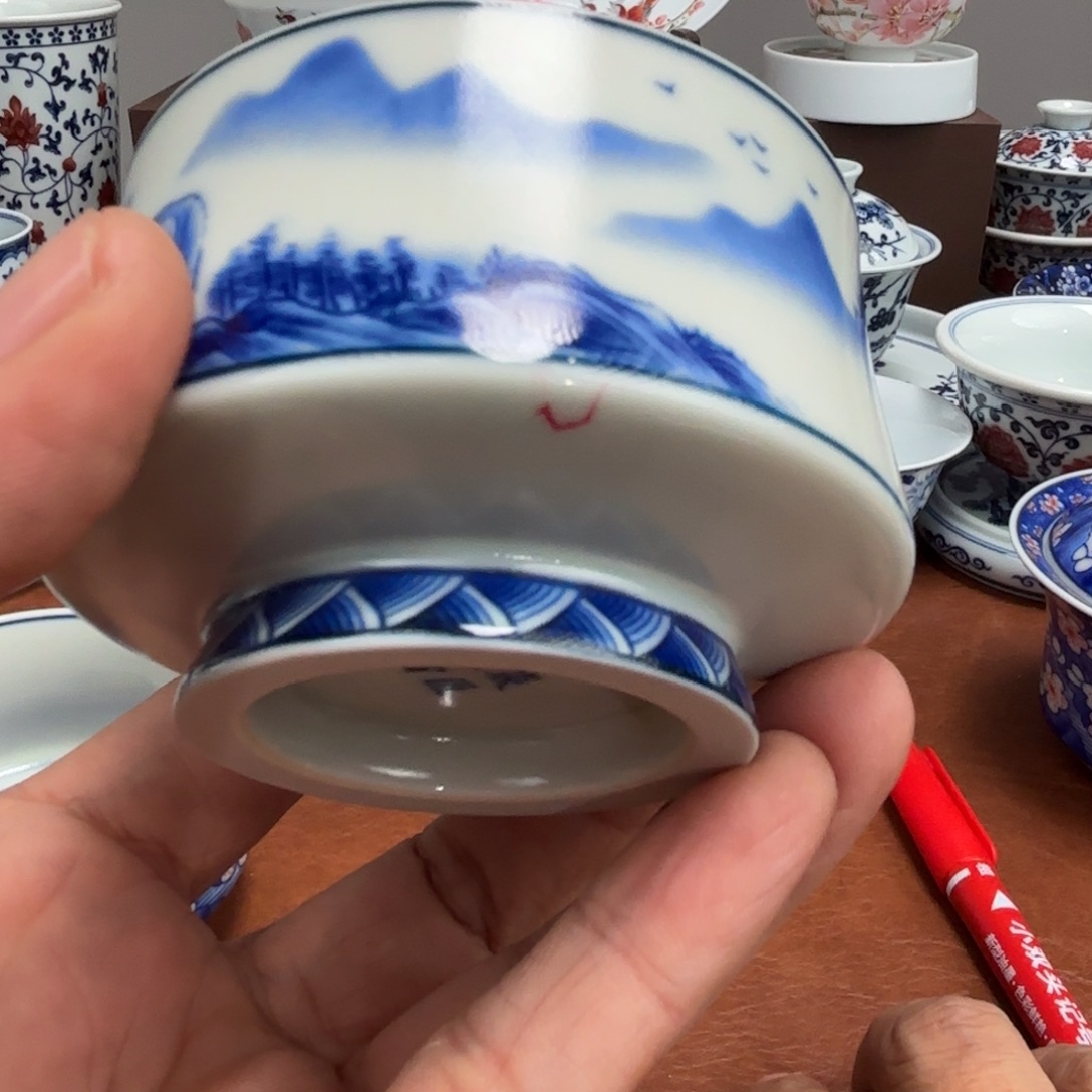 摆件陶微瑕枢府釉主人杯景德镇发货