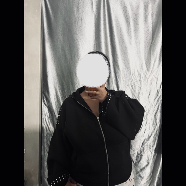 大钻空气层高克重卫衣拉链外套