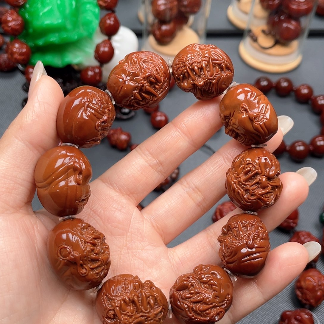 白***爱橄榄核手串恶僧手串