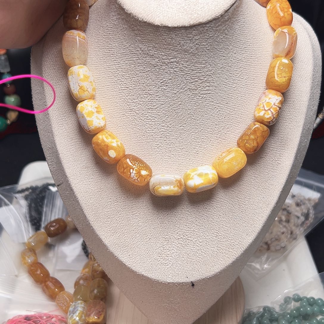 玛瑙/玉髓未镶嵌珠宝半成品t505 12m 向日葵