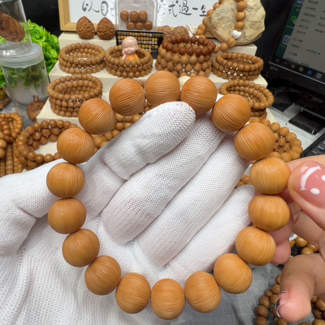 猴头核桃手串手工千丝珠14+