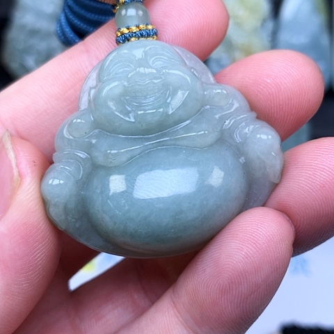 翡翠未镶嵌颈饰缅甸翡翠佛公