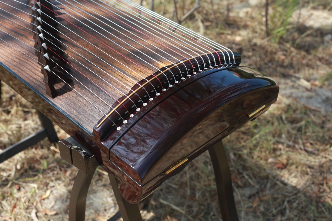 古筝1米21弦迷你小考级演奏便携式半筝厂家直发高档古筝买包教学