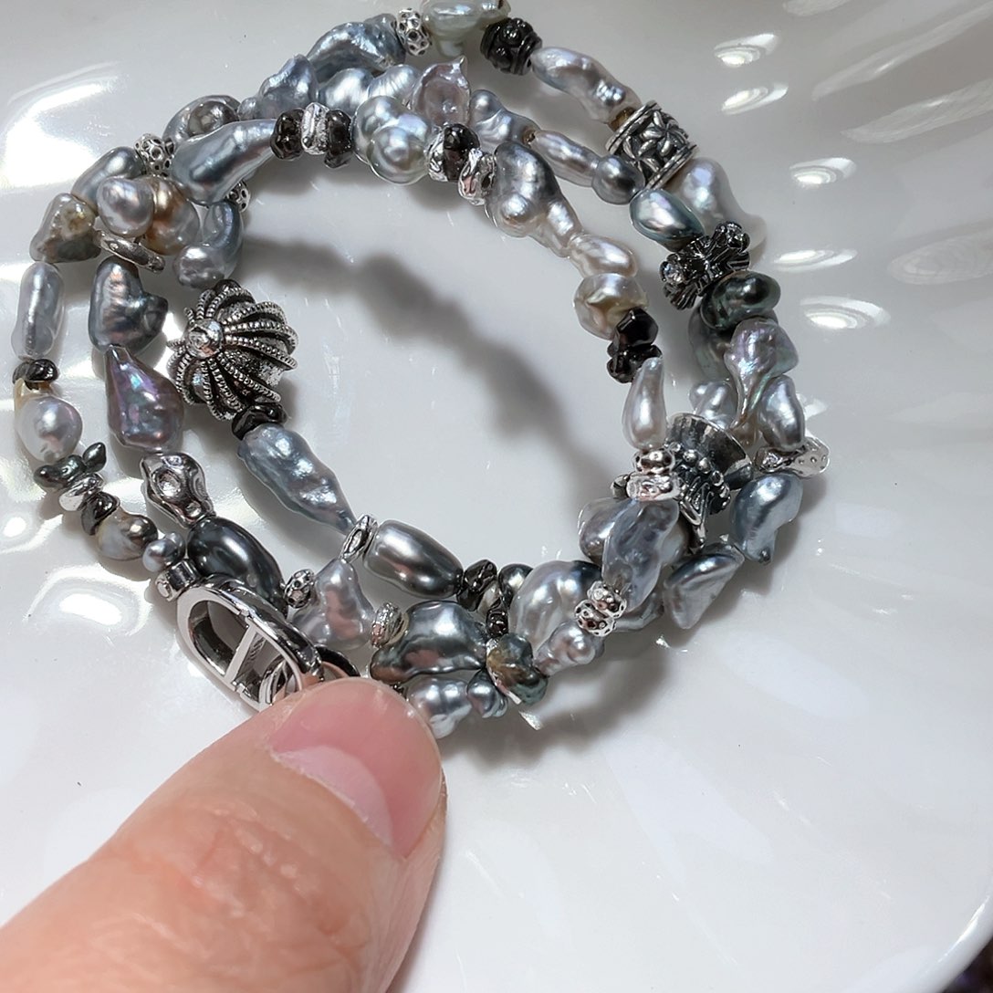 海水珍珠颈饰银S925镶嵌