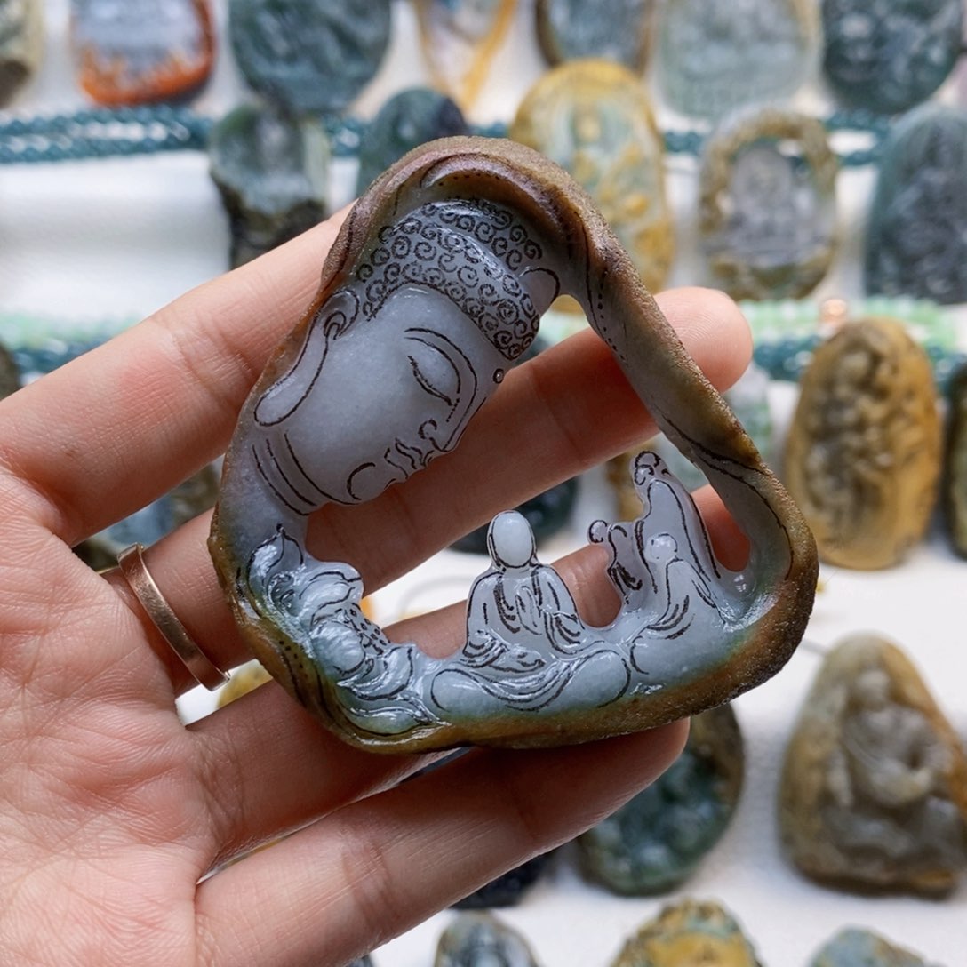 未镶嵌定制翡翠午*茶翡翠定制料