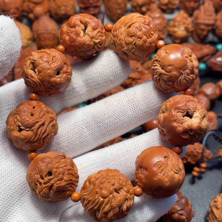 【闪购商品】橄榄核手串/手链光珠穿云龙