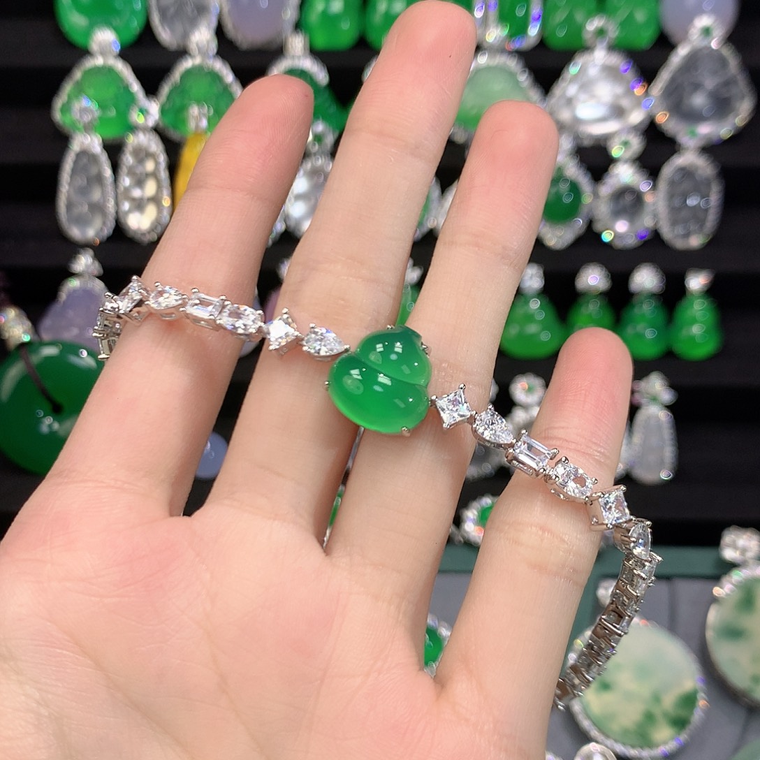 紫***玛瑙/玉髓银S925镶嵌手链