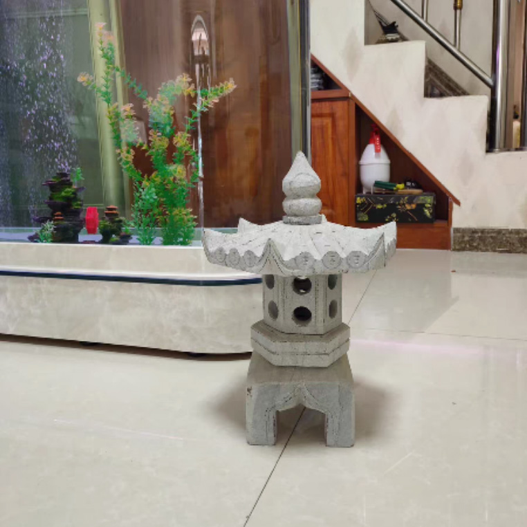 石灯笼庭院草坪青石石材家用庭院地灯