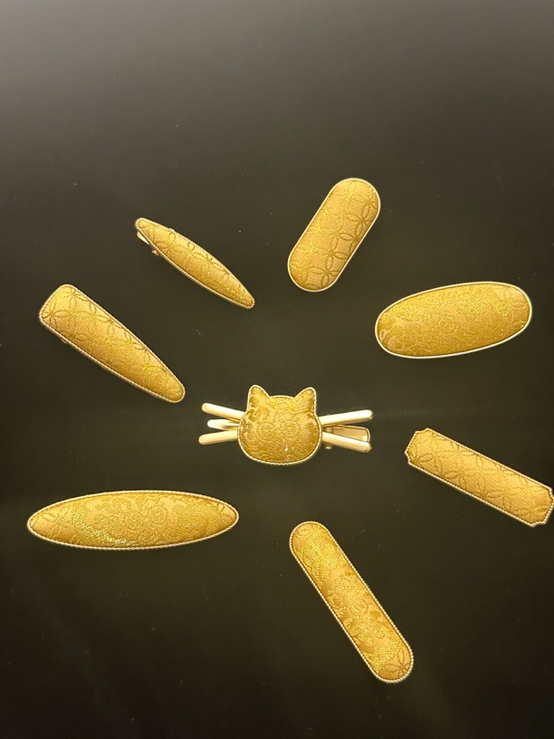 手工宋锦发夹链接非遗