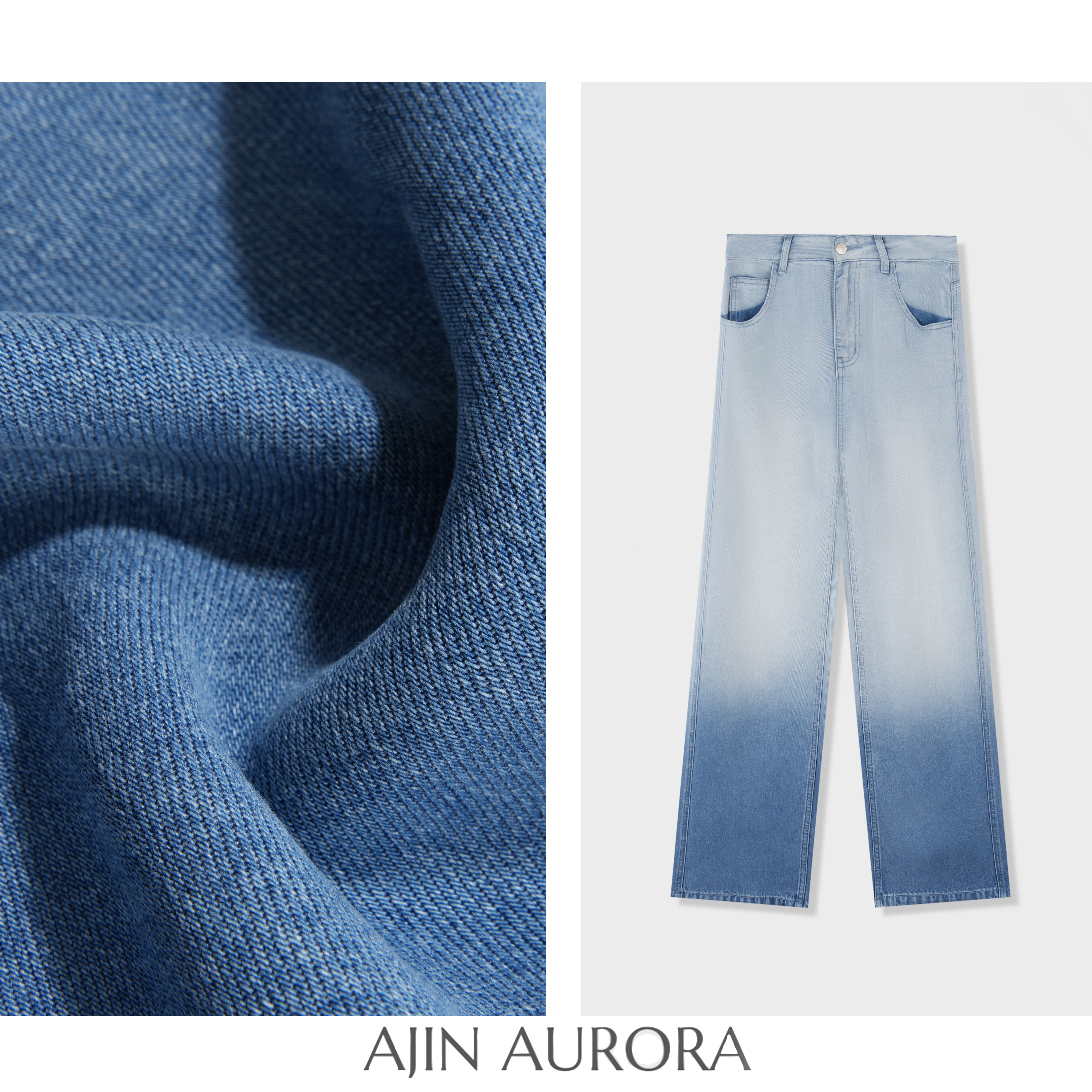 6098【软乎乎神裤】新款阔腿牛仔裤女高腰宽松显瘦百搭直筒裤子