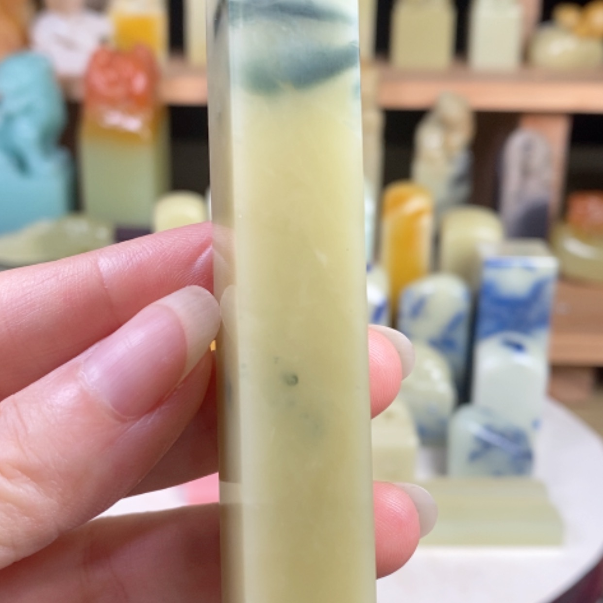 【闪购商品】青田石封门青皮蛋绿………..