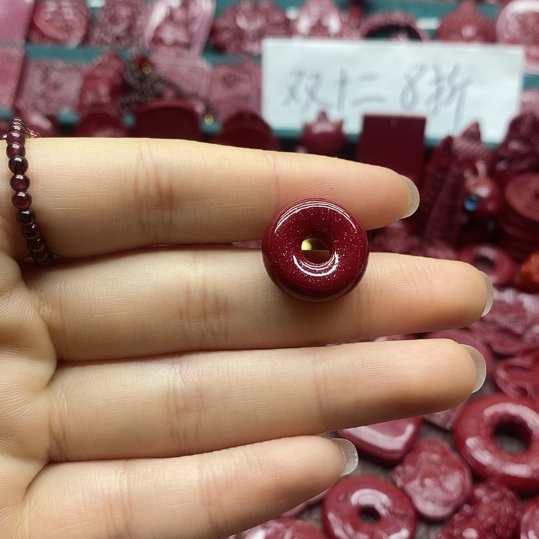 天然辰砂朱砂吊坠