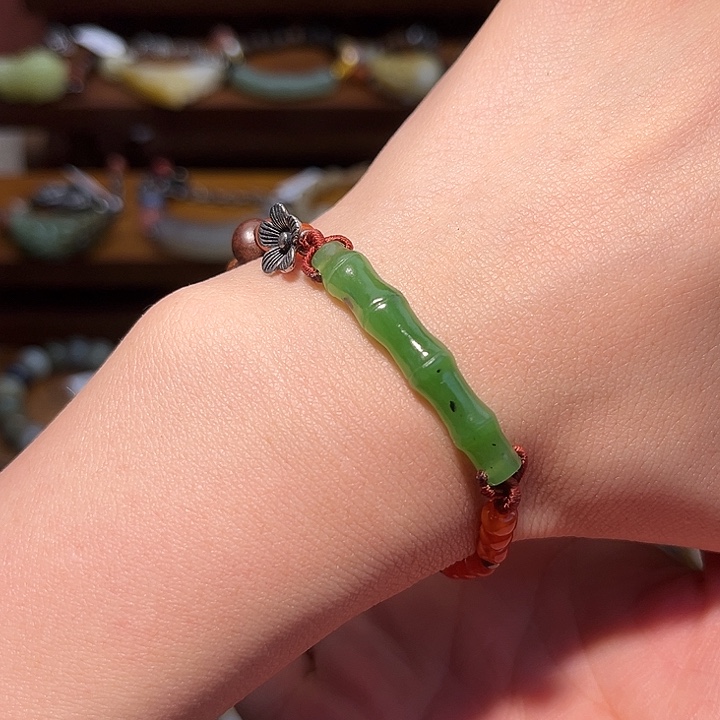 和田玉未镶嵌手链