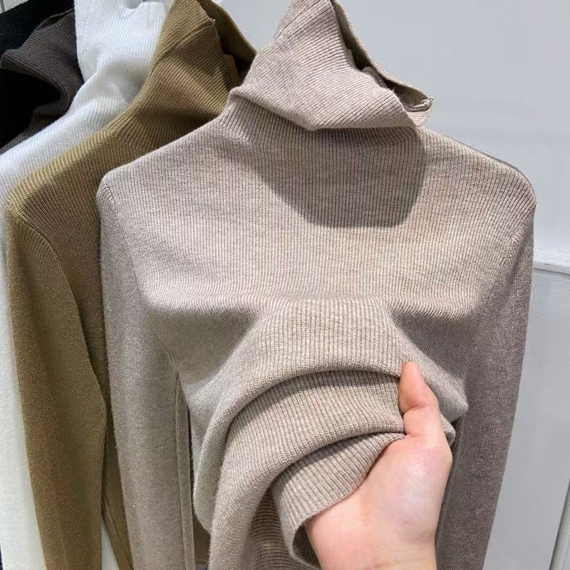 新疆包邮羊毛打底衫网红打底衫纯色