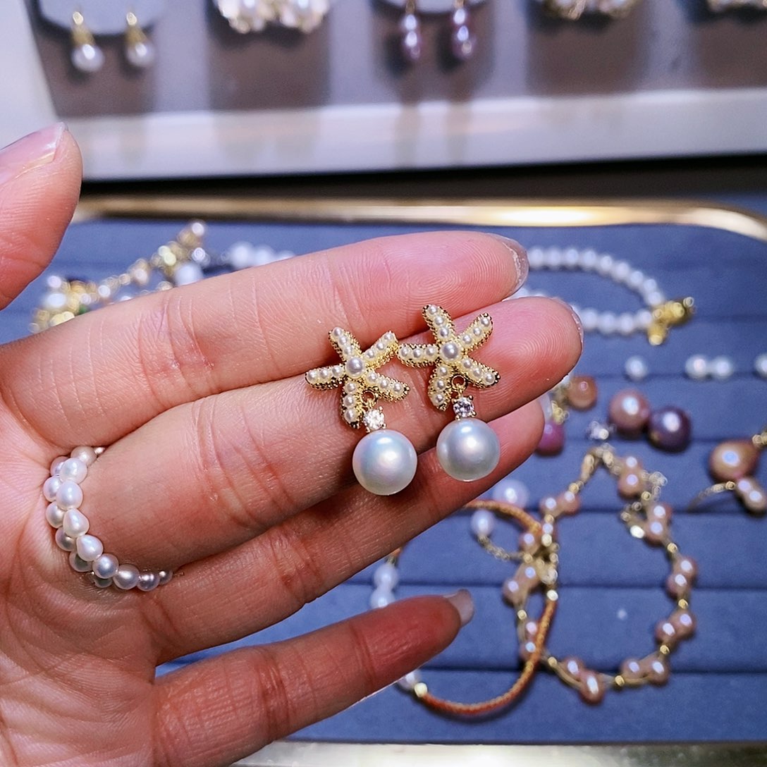 【闪购商品】淡水珍珠耳饰未镶嵌