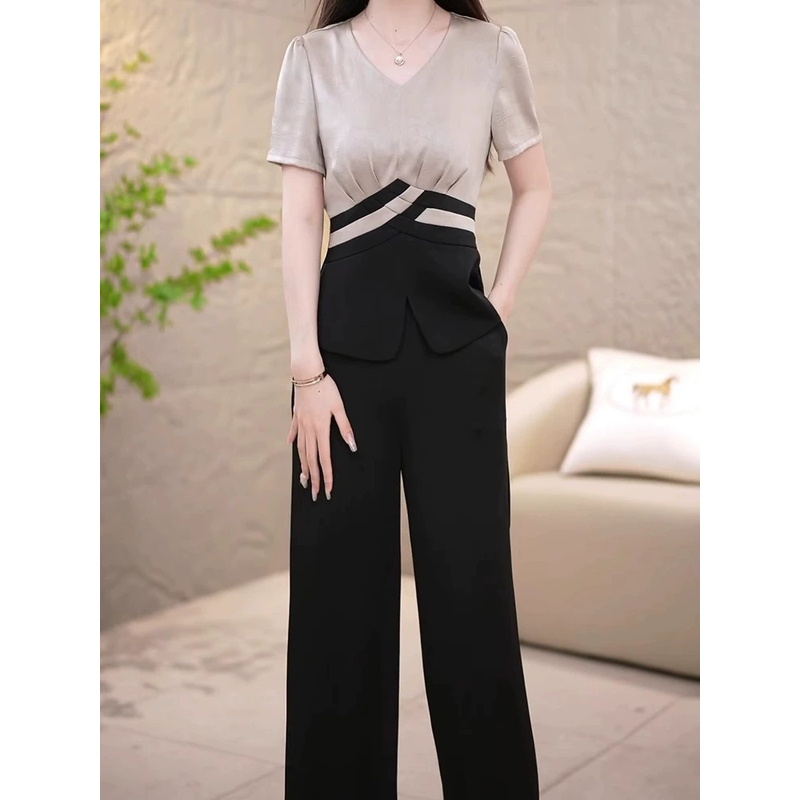 M0310 夏装小衫两件套25年时尚新款中国风休闲气质显瘦轻奢妈妈装