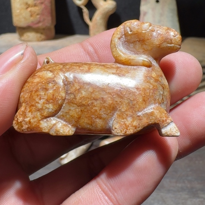 和田玉（糖玉）颈饰未镶嵌跟****国