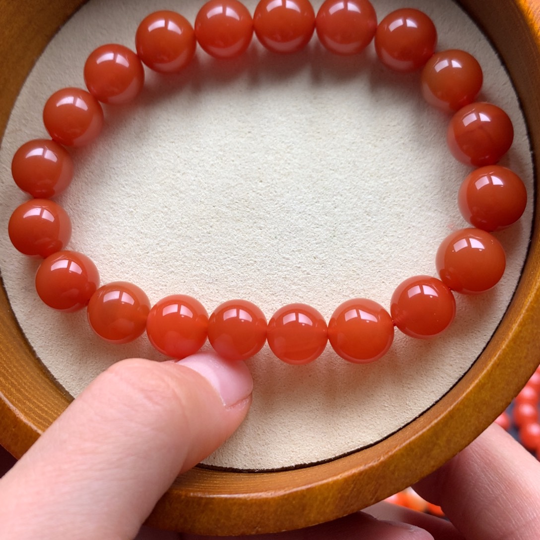 南红玛瑙未镶嵌保山天然原矿南红10mm+手串
