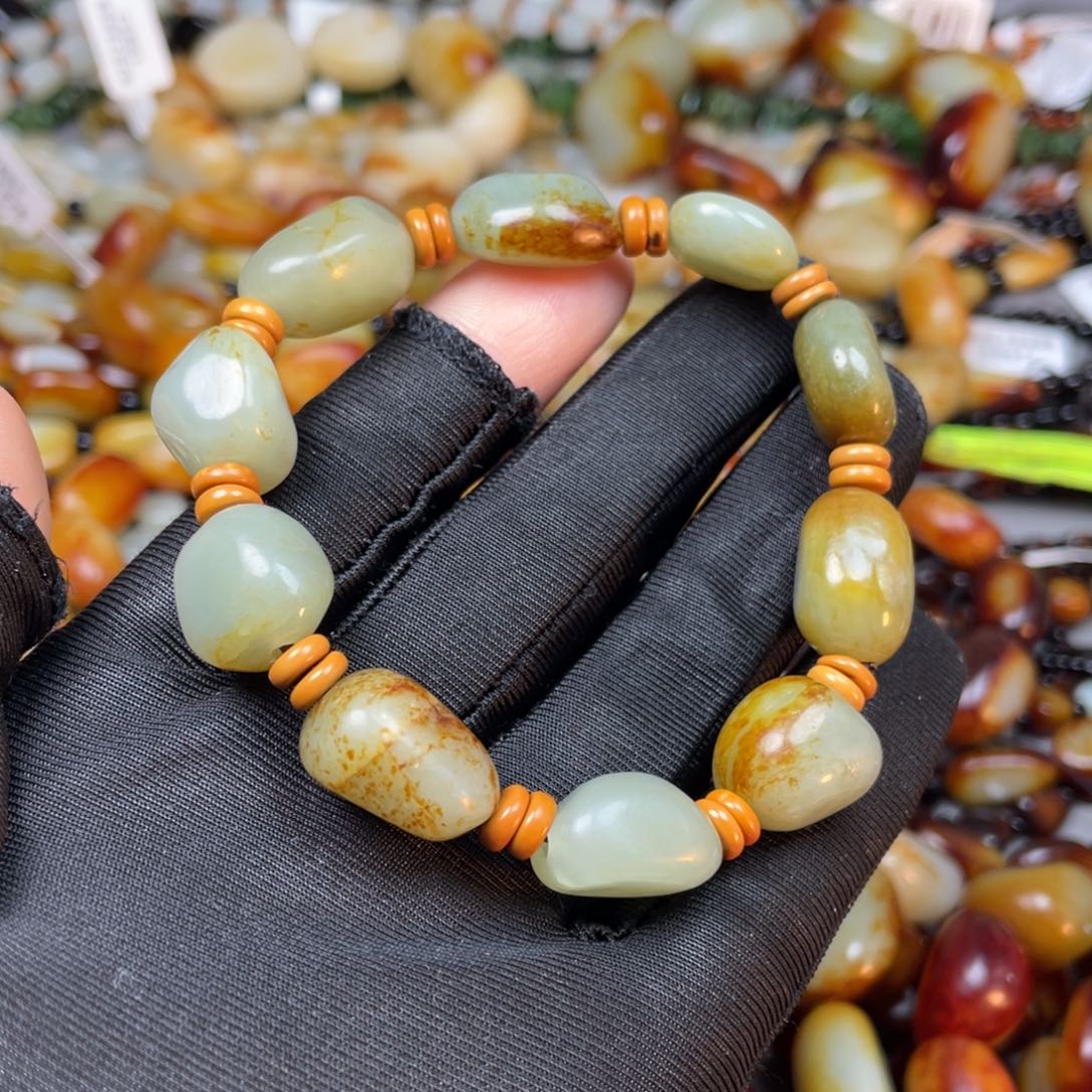 和田玉手链未镶嵌