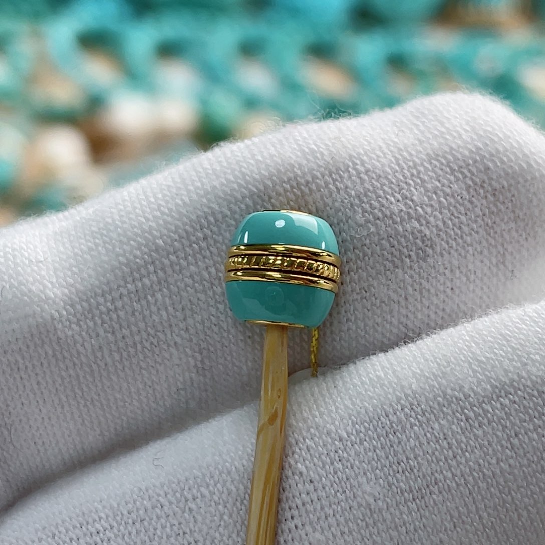 绿松石珠宝奇石18K金镶嵌