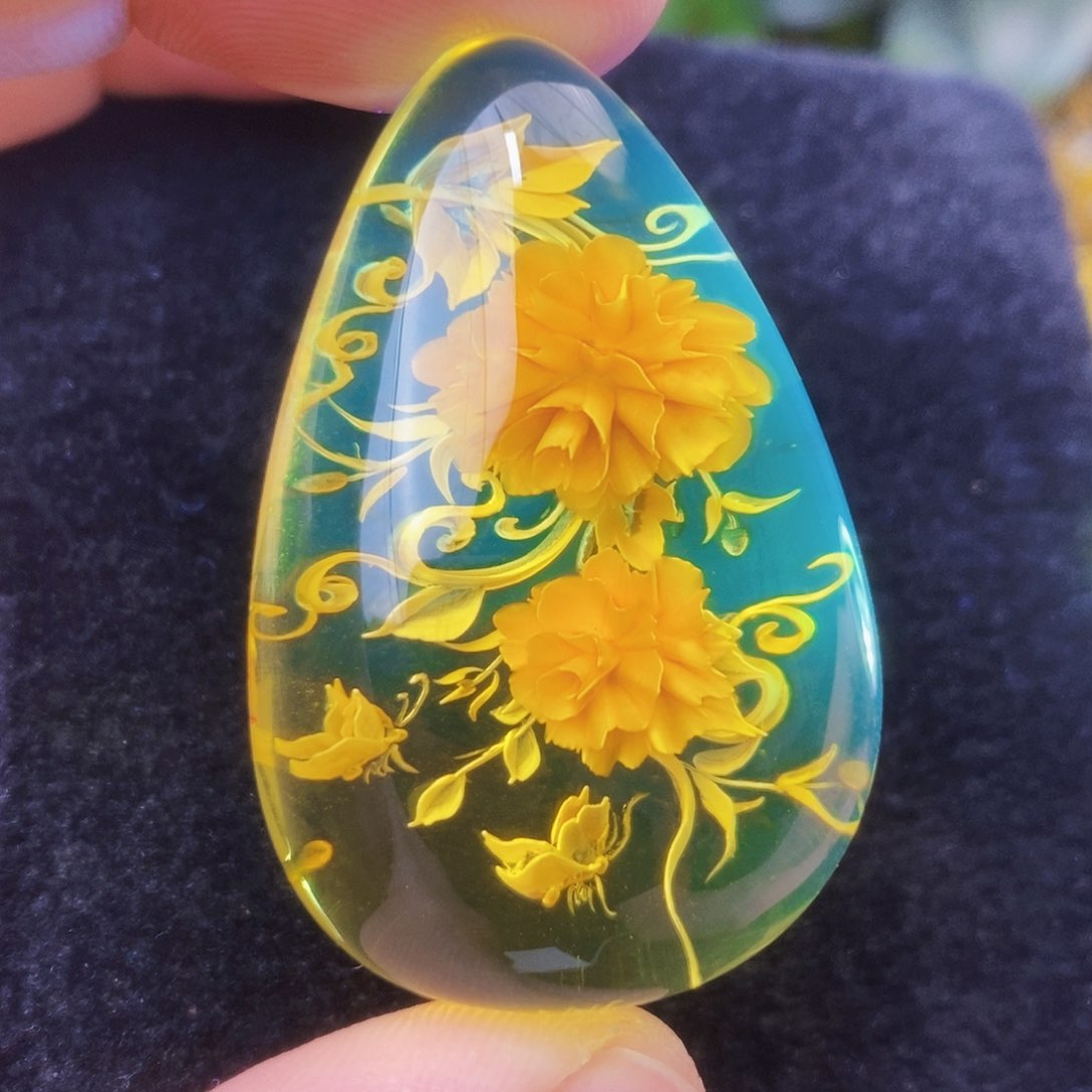 【闪购商品】金珀吊坠(不含链)未镶嵌