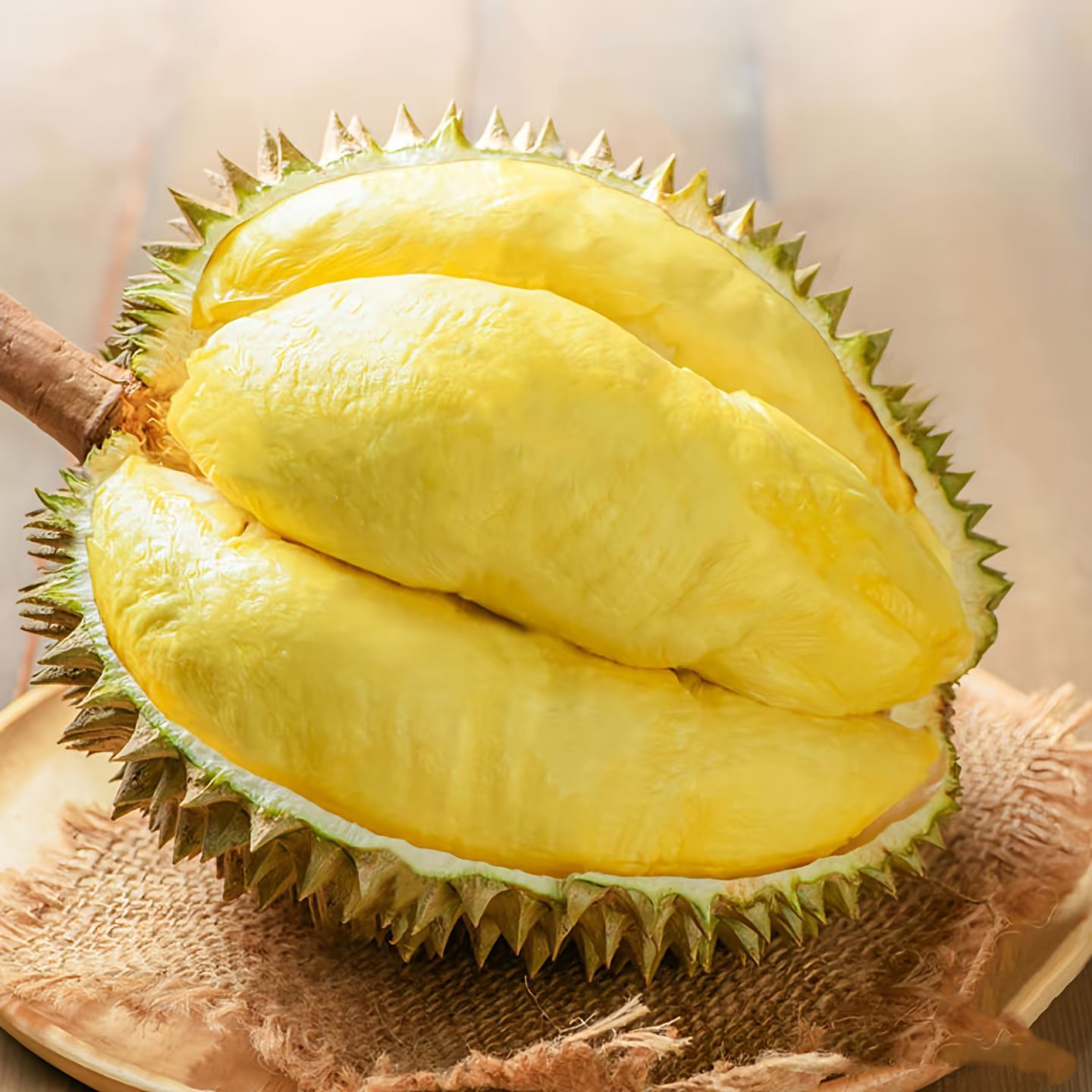 【顺丰次日达】泰国金枕新鲜榴莲带壳A级软糯香甜7.1斤-10斤核小榴莲同城送金枕泰国东部