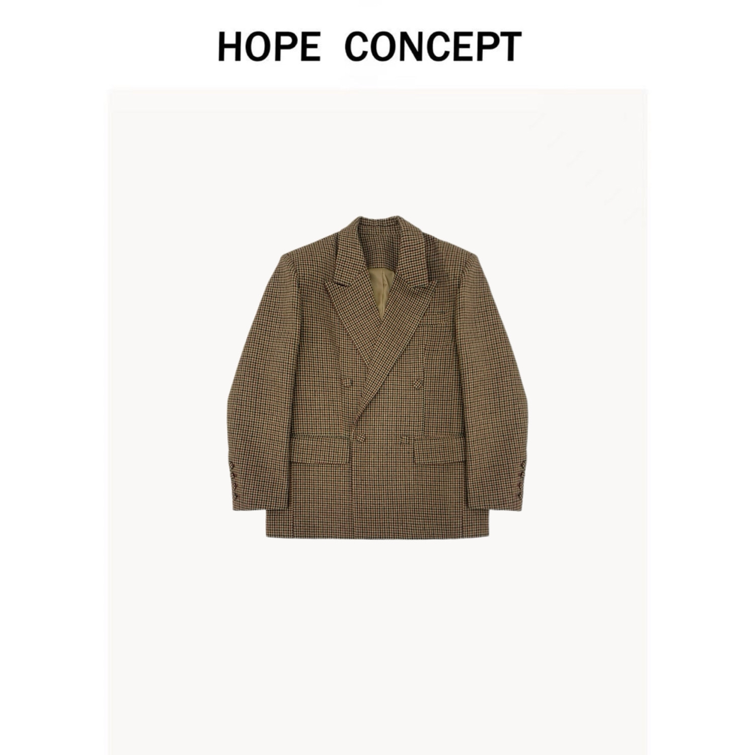 24356#HOPECONCEPT人生西装一眼心动 定制精纺羊毛复古扩版西装